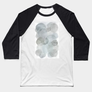 Grey Bubbles  - Minimalist Abstract Watercolor Painting Baseball T-Shirt